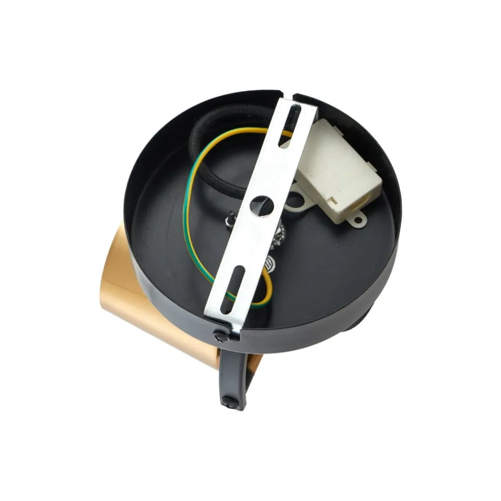 Lindby Spotlights > loftspot Sylveria, 1.flg, sort/guld, jern