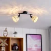 Lindby Loftlamper|Loftlamper > loftspot Youstin, 30 cm lang, bambus, 2-lys, E14