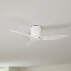 Lindby Loftventilatorer > loftventilator Aulo, hvid, DC, støjsvag, Ø 123 cm