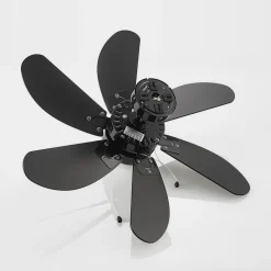 Loftventilatorer ^ Lindby loftventilator Minja, sort, støjsvag, 78 cm, E14