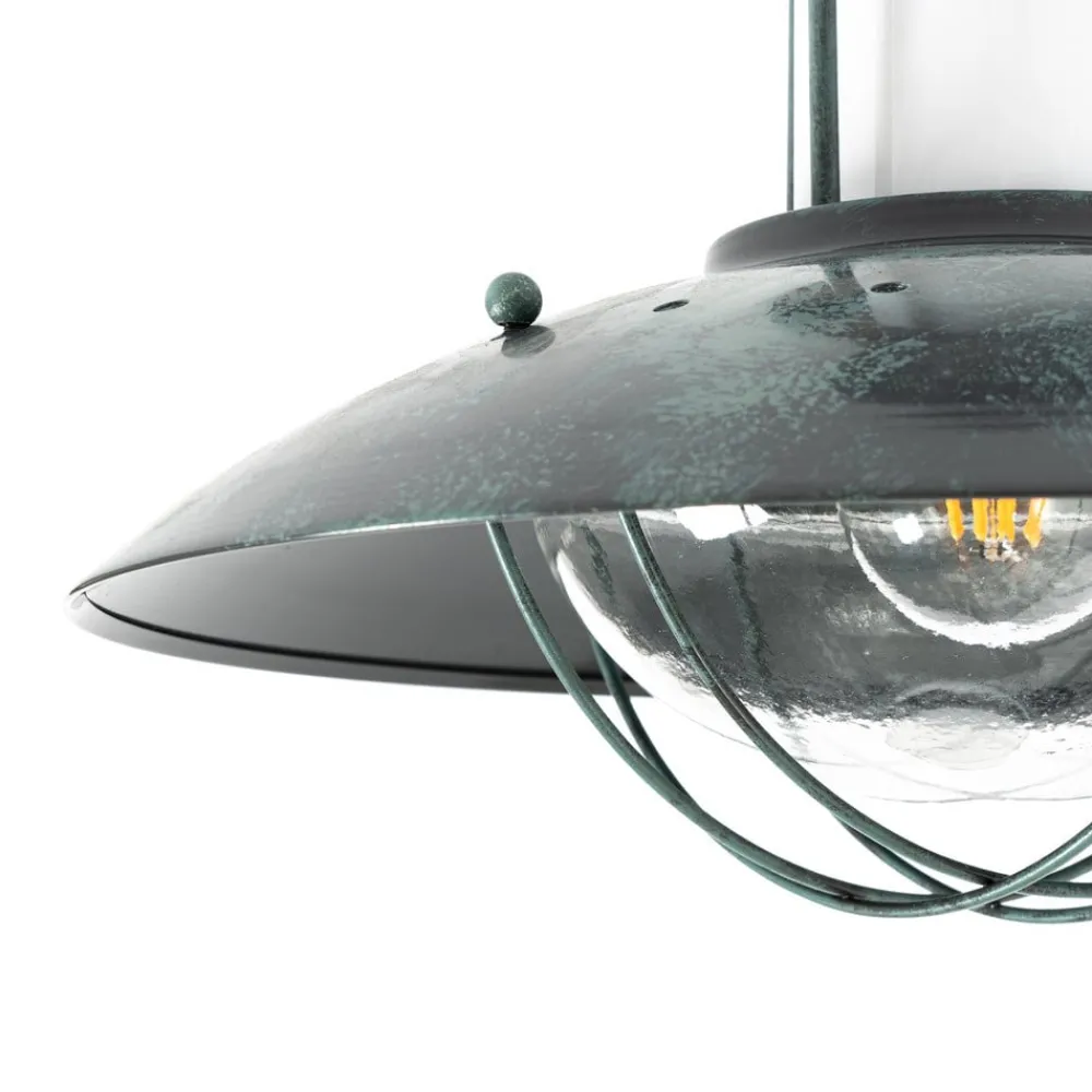 Lindby Gang|Loftlamper > Louisanne loftlampe, grågrøn, metal, Ø 35cm