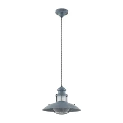 Lindby Gang|Pendellamper > Louisanne pendellampe, Ø35cm, grågrøn, metal, glas