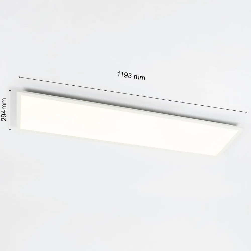 Lindby Arbejdsrum/Kontor|Gang > Luay LED-panel, 120 x 30 cm, hvid, 3000-6000K