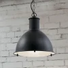 Lindby Udendørs Pendellamper|Terrassebelysning > Luciane udendørs pendel, sort, aluminium, Ø 31,8 cm