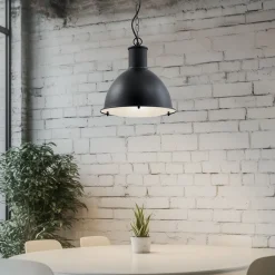 Lindby Udendørs Pendellamper|Terrassebelysning > Luciane udendørs pendel, sort, aluminium, Ø 31,8 cm