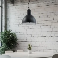 Lindby Udendørs Pendellamper|Terrassebelysning > Luciane udendørs pendel, sort, aluminium, Ø 31,8 cm
