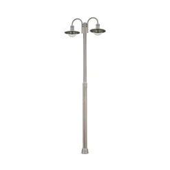 Lindby Lygtepæle > lygtepæl Damion, 200 cm, 2 lyskilder, E27, IP44