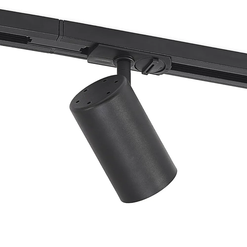 Lindby Skinnesystem > 1 lyskilde skinnesystem Linaro, GU10, 5 lyskilder, sort