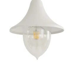 Lindby Lygtepæle > Madea udendørslampe, hvid, 2 lyskilder, 213 cm, E27, IP44