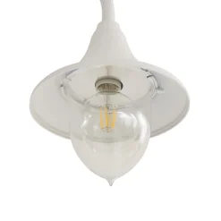 Lindby Lygtepæle > Madea udendørslampe, hvid, 2 lyskilder, 213 cm, E27, IP44