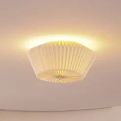 Loftlamper ^ Lindby Magali loftlampe, hvid, papir, Ø 45 cm, E27
