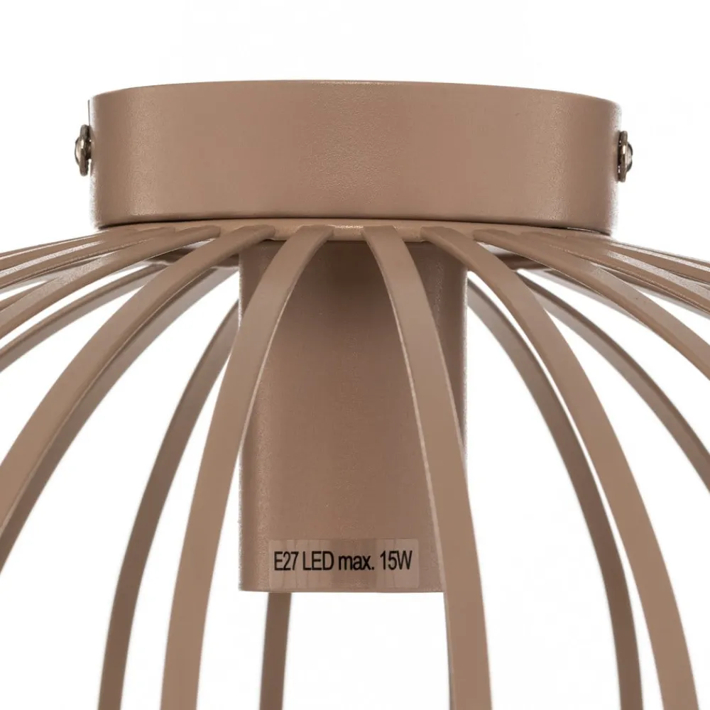 Lindby Gang|Loftlamper > Maivi loftslampe, beige, 40 cm, jern, bur