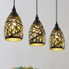 Pendellamper ^ Lindby Marcello pendellampe, 75 cm, 3 lyskilder, sort-guld