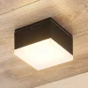 Lindby Udendørs Loftlamper|Væglamper > Mathea udendørs LED-loftlampe, kantet