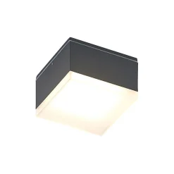 Lindby Udendørs Loftlamper|Væglamper > Mathea udendørs LED-loftlampe, kantet