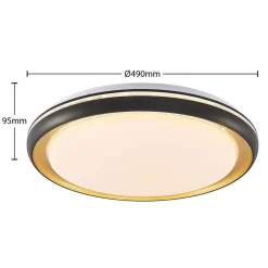 Loftlamper ^ Lindby Melchioris LED-loftlampe, rund