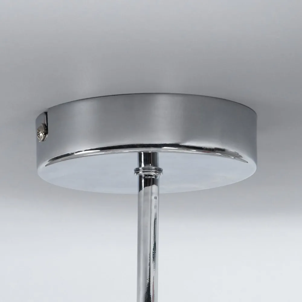 Lindby Gang|Loftlamper > Melia loftlampe, lilla/pink/orange, tekstil, Ø56cm