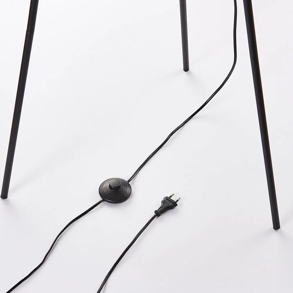 Lindby Gang|Pendellamper > Meline gulvlampe, sort/guld, metal, trefod