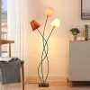 Lindby Gang|Pendellamper > Melis gulvlampe, 130 cm, 3 lyskilder, tekstil