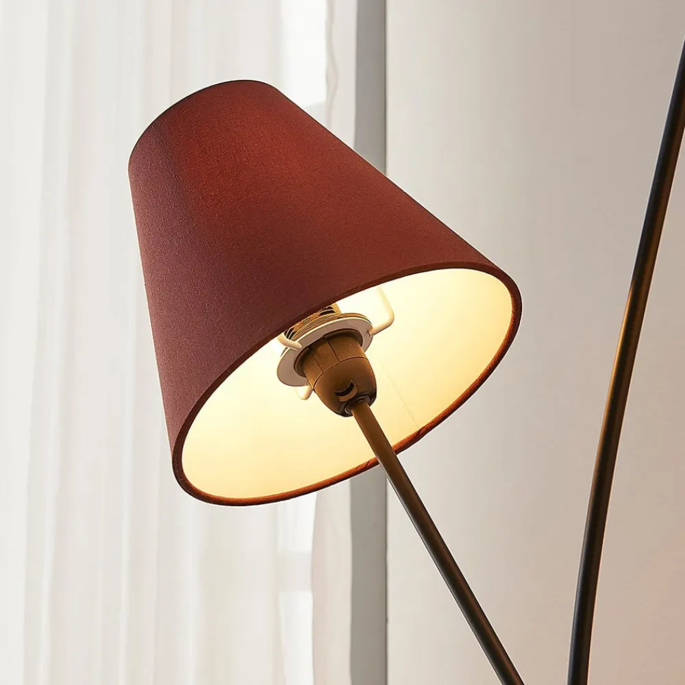 Lindby Gang|Pendellamper > Melis gulvlampe, 130 cm, 3 lyskilder, tekstil