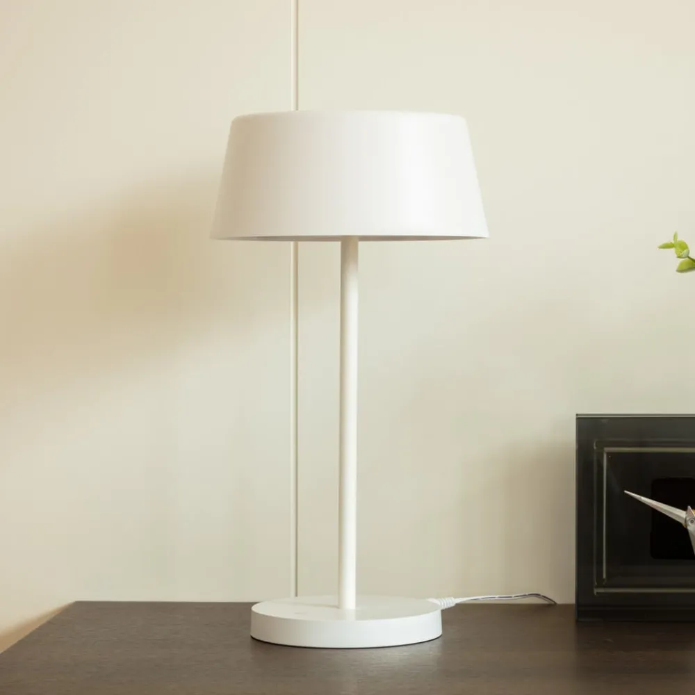 Lindby Arbejdsrum/Kontor|Bordlamper > Milica LED-bordlampe, hvid, dæmpbar