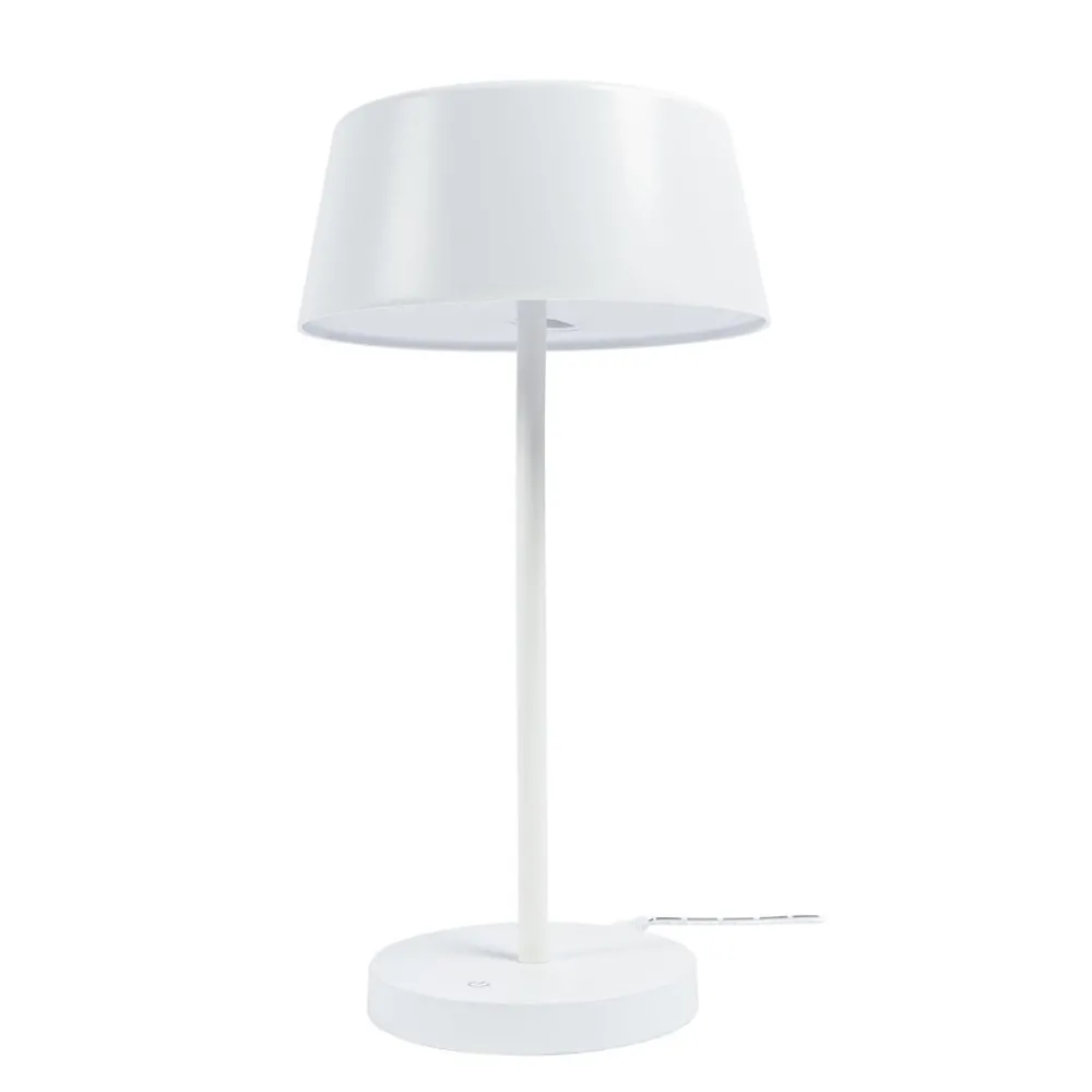 Lindby Arbejdsrum/Kontor|Bordlamper > Milica LED-bordlampe, hvid, dæmpbar