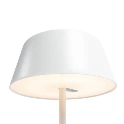 Lindby Arbejdsrum/Kontor|Bordlamper > Milica LED-bordlampe, hvid, dæmpbar
