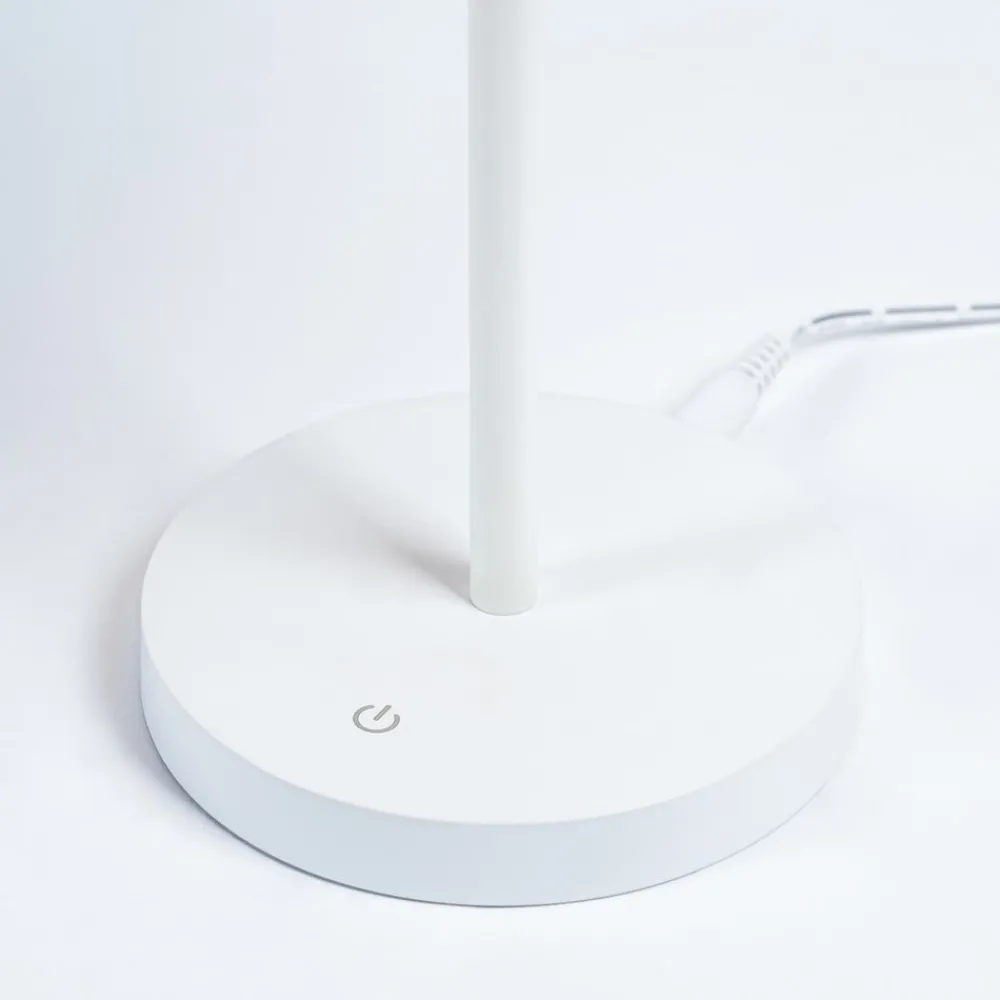 Lindby Arbejdsrum/Kontor|Bordlamper > Milica LED-bordlampe, hvid, dæmpbar