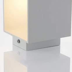 Lindby Væglamper > Mirza væglampe i aluminium, kantet, hvid