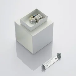 Lindby Væglamper > Mirza væglampe i aluminium, kantet, hvid