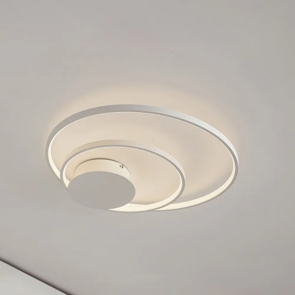 Loftlamper ^ Lindby Nerwin LED-loftlampe, rund, hvid