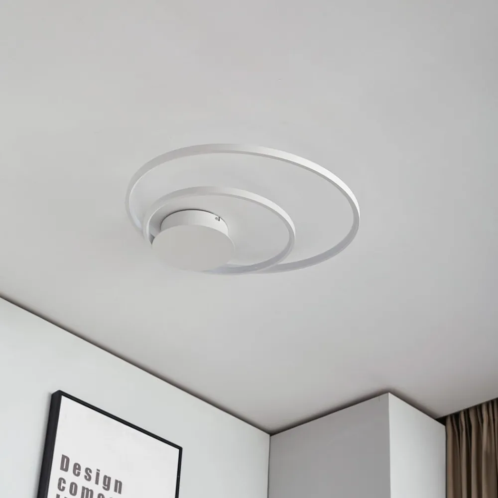 Loftlamper ^ Lindby Nerwin LED-loftlampe, rund, hvid