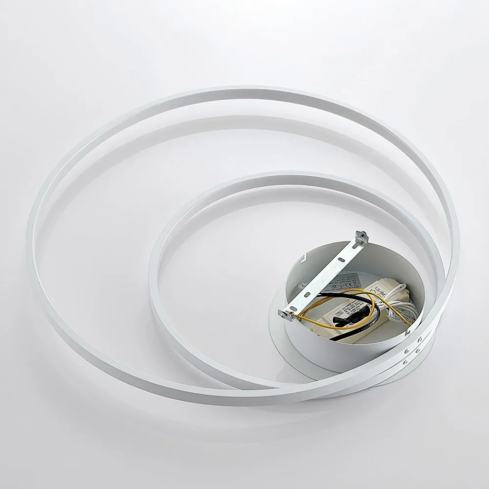 Loftlamper ^ Lindby Nerwin LED-loftlampe, rund, hvid