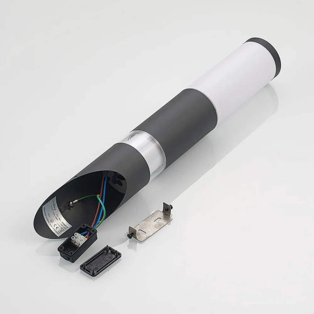 Væglampe Med Sensor|Væglamper ^ Lindby Okari udendørs væglampe med sensor fakkel
