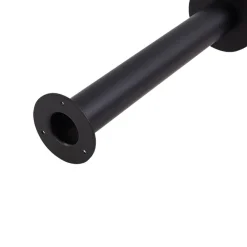 Lindby Terrassebelysning > Orfeas sokkellampe, sort/hvid, aluminium, Ø 24 cm