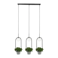 Lindby Pendellamper > Orna hængelampe, 3 lyskilder, blomsterampel