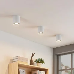 Lindby Loftlamper|Loftlamper > Parvin aluminium downlight, rund, hvid
