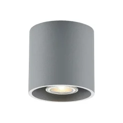 Lindby Loftlamper > Parvin aluminium downlight, rund, grå