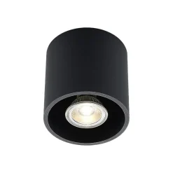 Loftlamper|Loftlamper ^ Lindby Parvin aluminium downlight, rund, sort