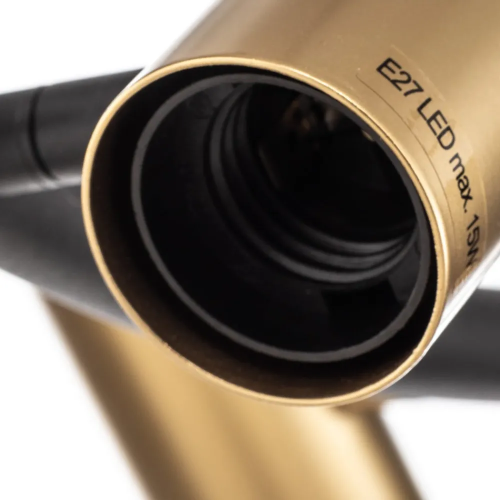 Lindby Pendellamper > -pendel Anito, sort/guld, metal, 100 cm, E27