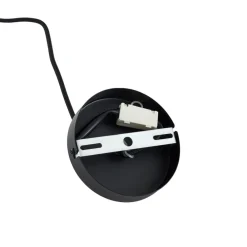 Pendellamper ^ Lindby pendel Astraia, natur/sort, hør, Ø 80 cm