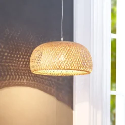Lindby Pendellamper|Pendellamper > pendel Jadwiga, Ø 45 cm, bambus, E27