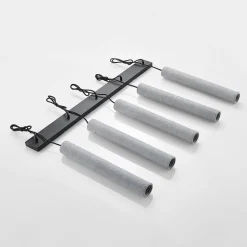 Lindby Pendellamper > pendellampe Concretto, 100 cm, grå, 5 lyskilder, beton