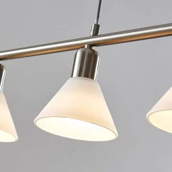 Lindby Pendellamper|Pendellamper > pendellampe Delira, 4 lyskilder nikkel, højdejusterbar