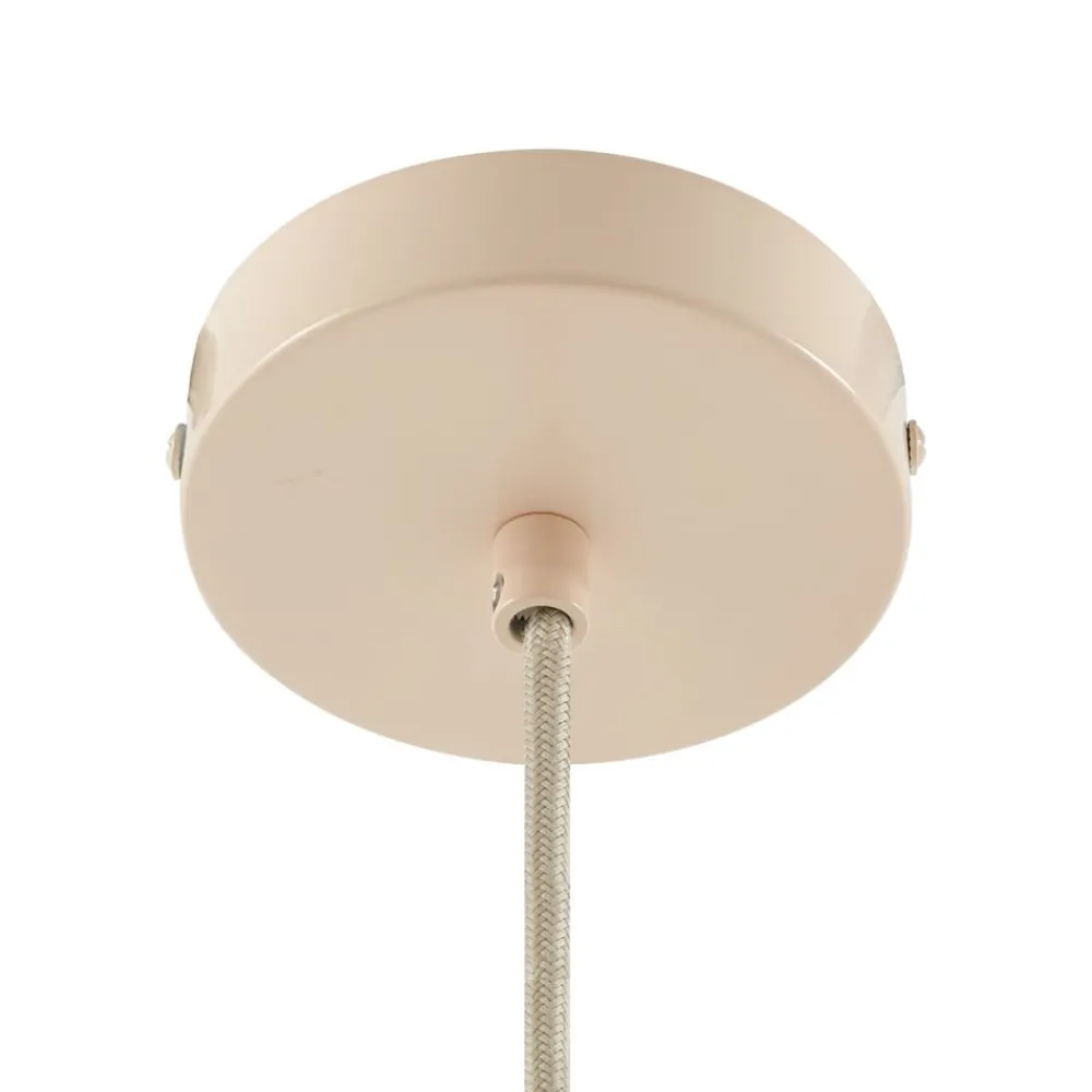 Lindby Pendellamper|Pendellamper > pendellampe Hattie, beige, Ø 5 cm, metal E27