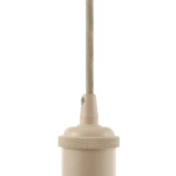 Lindby Pendellamper|Pendellamper > pendellampe Hattie, beige, Ø 5 cm, metal E27