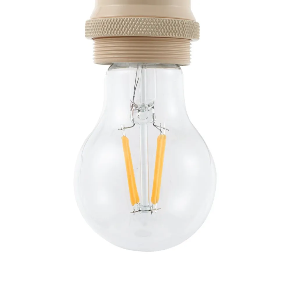 Lindby Pendellamper|Pendellamper > pendellampe Hattie, beige, Ø 5 cm, metal E27