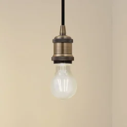 Lindby Pendellamper|Pendellamper > pendellampe Hattie, messing, Ø 5 cm, metal, E27