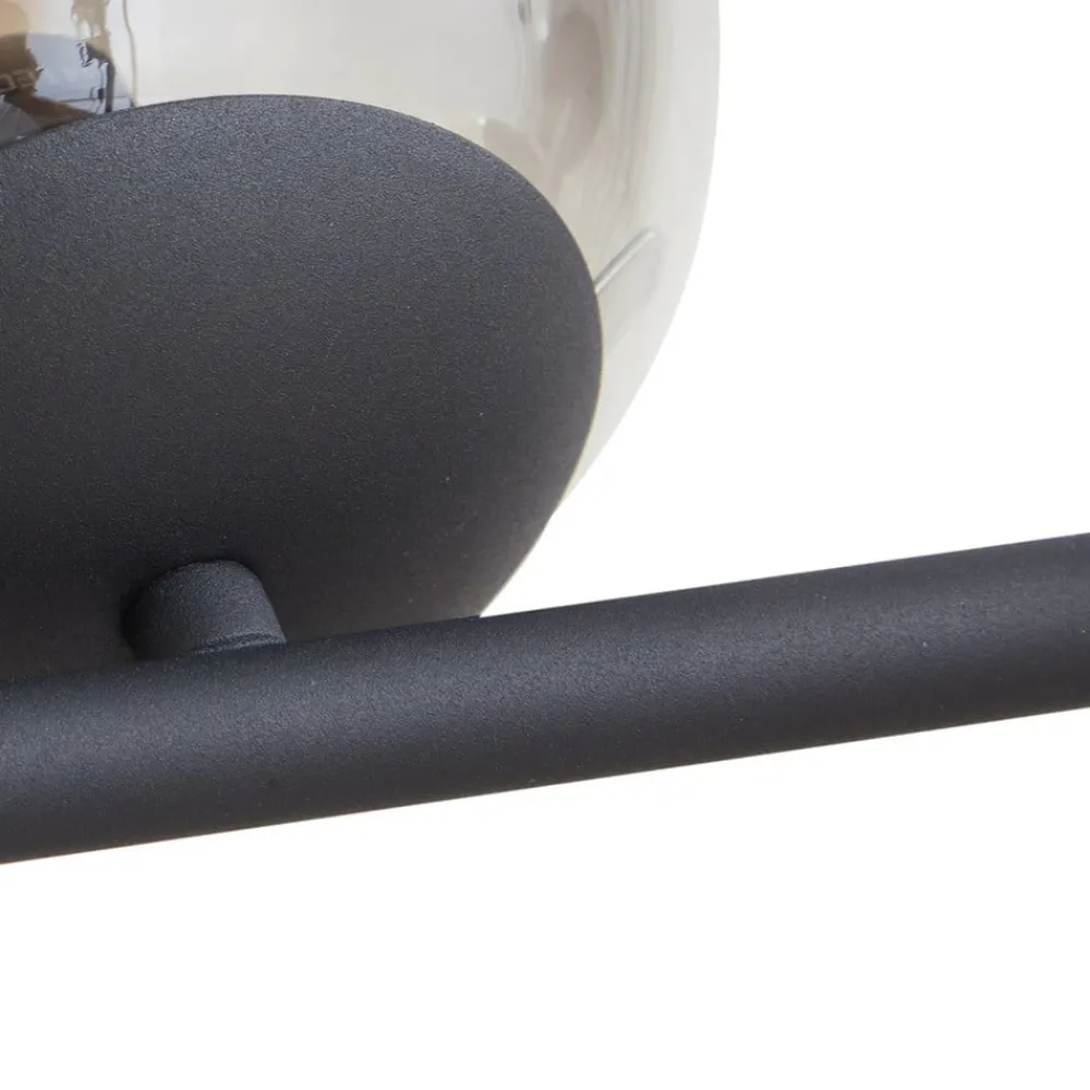 Lindby Pendellamper|Pendellamper > pendellampe Isamer, smoke grey/amber, 130 cm, globe