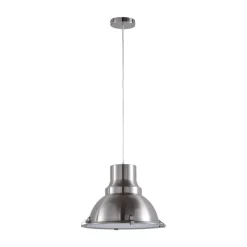 Pendellamper|Pendellamper ^ Lindby pendellampe Letty, Ø 39 cm, nikkelfarvet, metal, E27